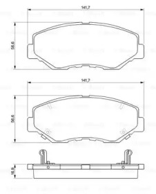 Комплект тормозных колодок (BOSCH: 0 986 424 809)