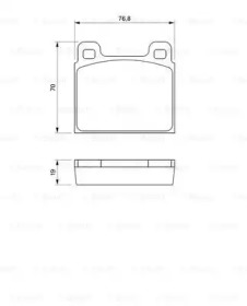 Комплект тормозных колодок (BOSCH: 0 986 460 111)