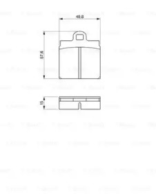 Комплект тормозных колодок (BOSCH: 0 986 460 701)