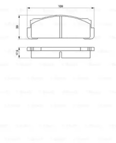 Комплект тормозных колодок (BOSCH: 0 986 460 736)