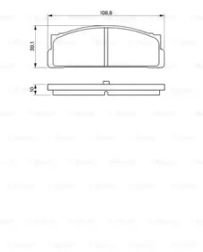 Комплект тормозных колодок (BOSCH: 0 986 460 741)