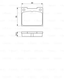 Комплект тормозных колодок (BOSCH: 0 986 460 881)