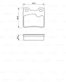 Комплект тормозных колодок (BOSCH: 0 986 460 955)