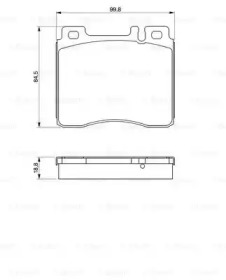 Комплект тормозных колодок (BOSCH: 0 986 460 976)