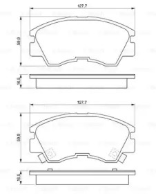 Комплект тормозных колодок (BOSCH: 0 986 460 978)