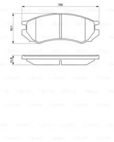 Комплект тормозных колодок (BOSCH: 0 986 460 981)