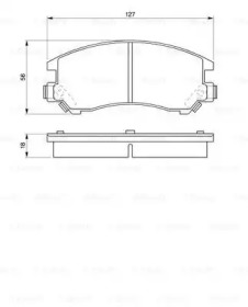 Комплект тормозных колодок (BOSCH: 0 986 461 134)