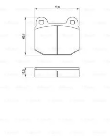 Комплект тормозных колодок (BOSCH: 0 986 463 232)