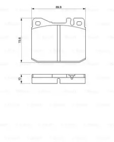 Комплект тормозных колодок (BOSCH: 0 986 463 921)