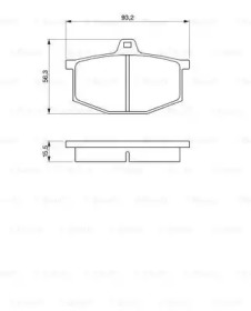 Комплект тормозных колодок (BOSCH: 0 986 464 801)