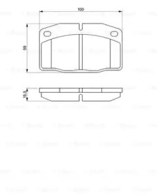 Комплект тормозных колодок (BOSCH: 0 986 465 141)