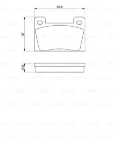 Комплект тормозных колодок (BOSCH: 0 986 465 610)