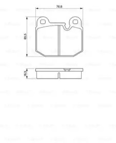 Комплект тормозных колодок (BOSCH: 0 986 465 881)