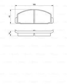 Комплект тормозных колодок (BOSCH: 0 986 465 931)