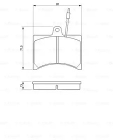 Комплект тормозных колодок (BOSCH: 0 986 465 941)