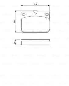 Комплект тормозных колодок (BOSCH: 0 986 467 031)