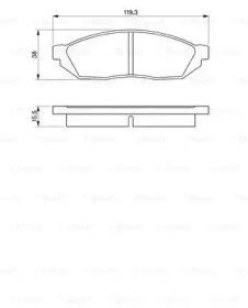 Комплект тормозных колодок (BOSCH: 0 986 467 311)