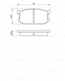 Комплект тормозных колодок (BOSCH: 0 986 467 602)