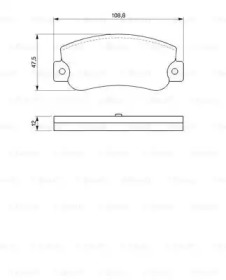 Комплект тормозных колодок (BOSCH: 0 986 468 411)