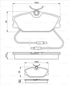 Комплект тормозных колодок (BOSCH: 0 986 469 191)