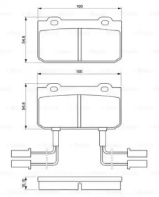 Комплект тормозных колодок (BOSCH: 0 986 469 441)