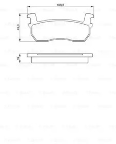 Комплект тормозных колодок (BOSCH: 0 986 469 570)