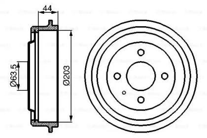 Тормозный барабан (BOSCH: 0 986 477 014)