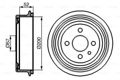 Тормозный барабан (BOSCH: 0 986 477 018)