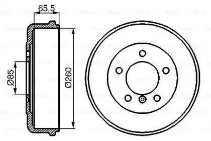 Тормозный барабан (BOSCH: 0 986 477 038)