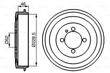 Тормозный барабан (BOSCH: 0 986 477 039)