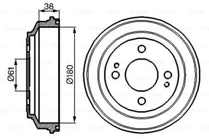 Тормозный барабан (BOSCH: 0 986 477 063)