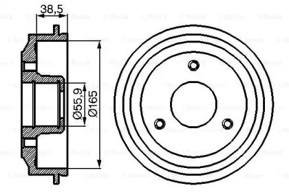 Тормозный барабан (BOSCH: 0 986 477 066)