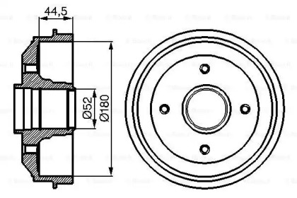 Тормозный барабан (BOSCH: 0 986 477 070)