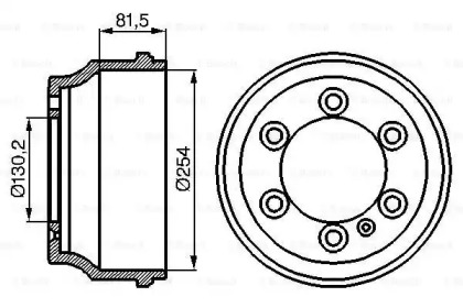 Тормозный барабан (BOSCH: 0 986 477 085)