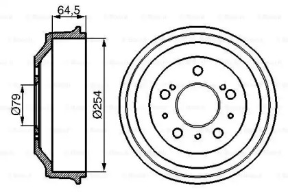 Тормозный барабан (BOSCH: 0 986 477 098)