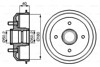 Тормозный барабан (BOSCH: 0 986 477 099)