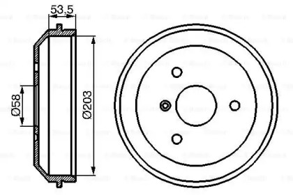 Тормозный барабан (BOSCH: 0 986 477 103)