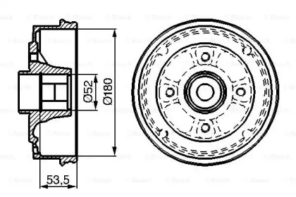 Тормозный барабан (BOSCH: 0 986 477 112)