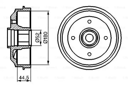 Тормозный барабан (BOSCH: 0 986 477 113)