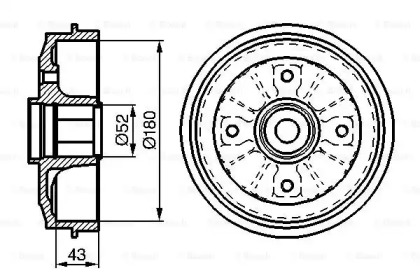 Тормозный барабан (BOSCH: 0 986 477 114)