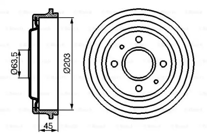 Тормозный барабан (BOSCH: 0 986 477 115)