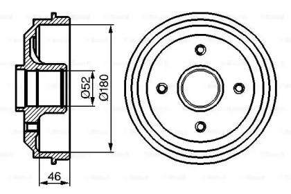 Тормозный барабан (BOSCH: 0 986 477 116)