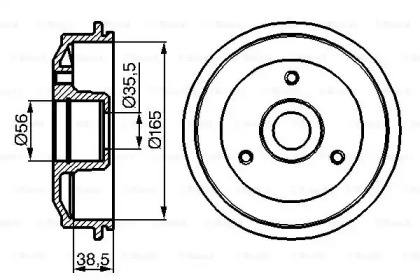 Тормозный барабан (BOSCH: 0 986 477 118)