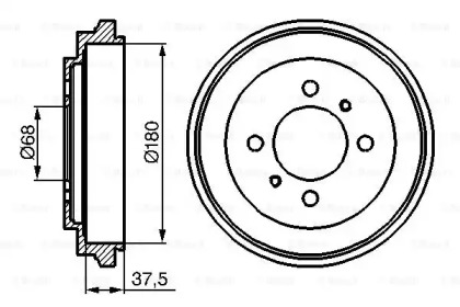 Тормозный барабан (BOSCH: 0 986 477 119)