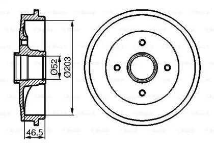 Тормозный барабан (BOSCH: 0 986 477 124)