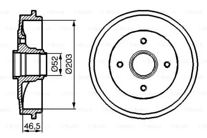 Тормозный барабан (BOSCH: 0 986 477 127)