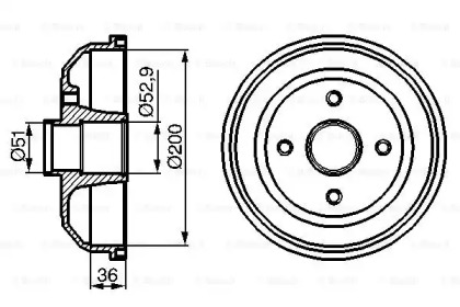 Тормозный барабан (BOSCH: 0 986 477 134)