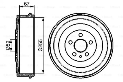 Тормозный барабан (BOSCH: 0 986 477 144)