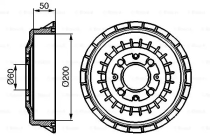 Тормозный барабан (BOSCH: 0 986 477 146)