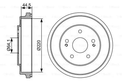 Тормозный барабан (BOSCH: 0 986 477 147)